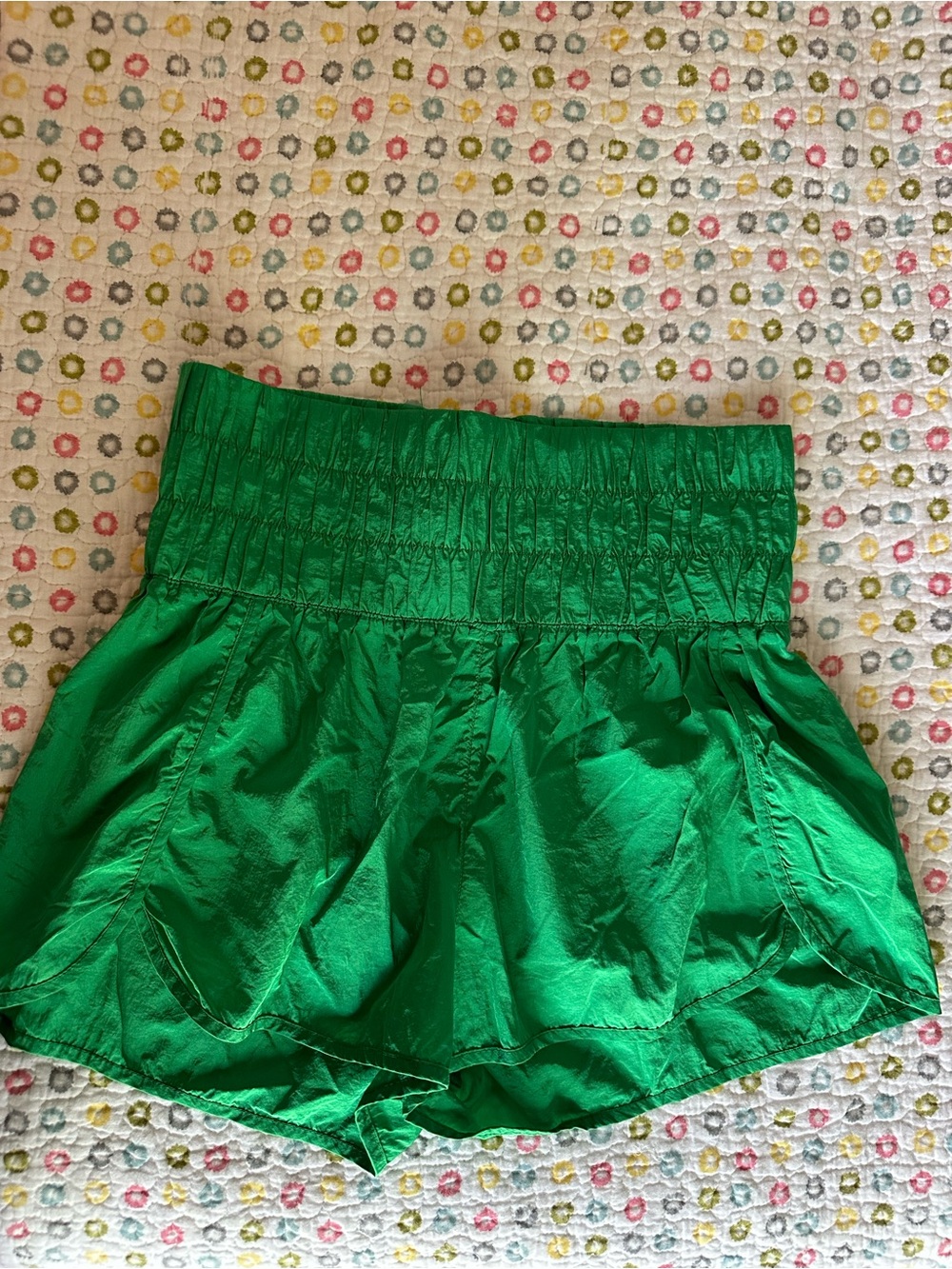 Women’s High-Waist Green Shorts
